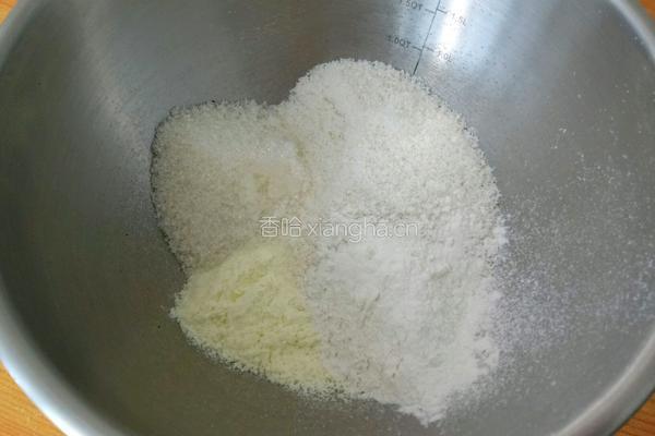 椰蓉饼干的做法图解2