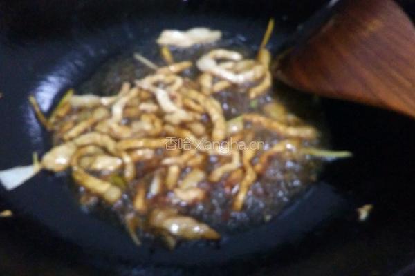 圆白菜粉丝炒肉的做法图解9