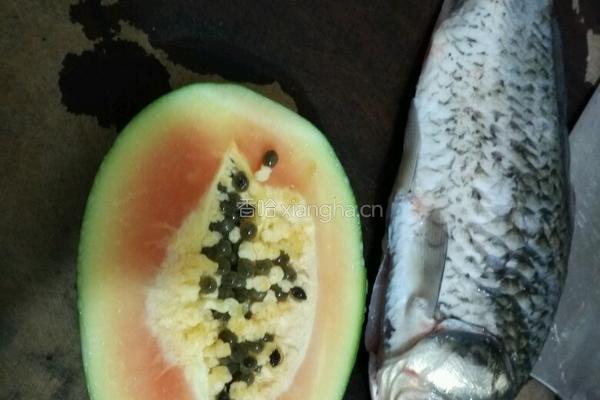 鲫鱼木瓜汤的做法图解1