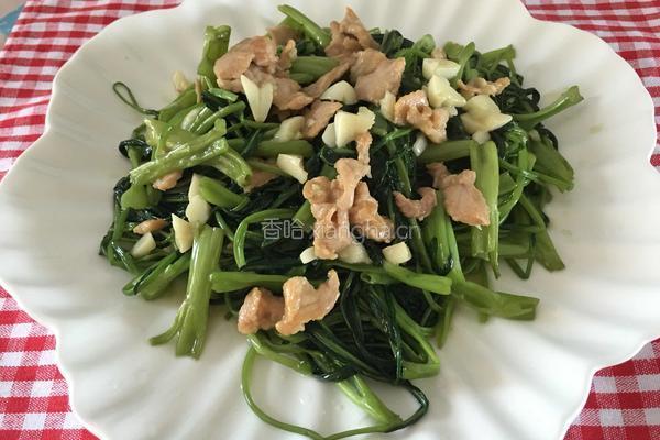 肉炒空心菜的做法图解8