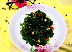 芝麻酱凉拌枸杞叶