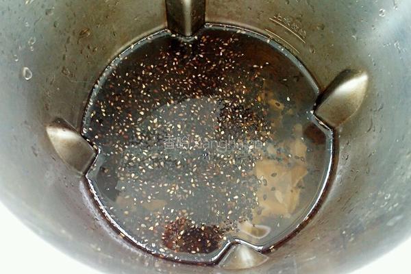 黑芝麻核桃黑豆糊的做法图解3