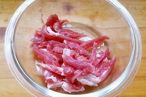 鲜姜炒肉丝的做法图解3