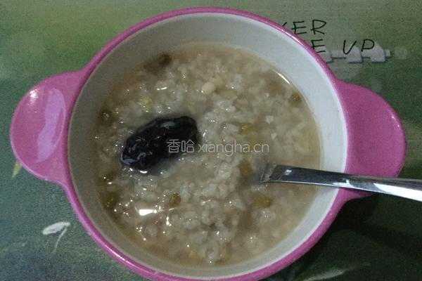 南瓜绿豆粥的做法图解5
