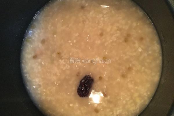 南瓜绿豆粥的做法图解4