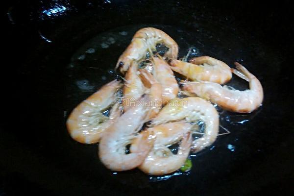 虾炒白菜的做法图解3