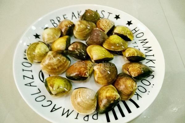 清蒸文蛤的做法图解1