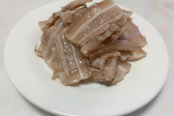 酸菜汆白肉的做法图解5