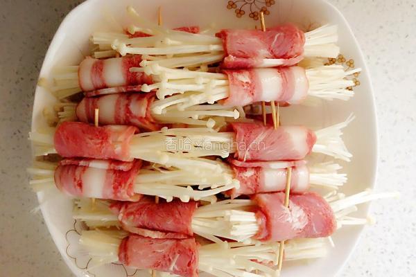 煎金针菇的做法图解3