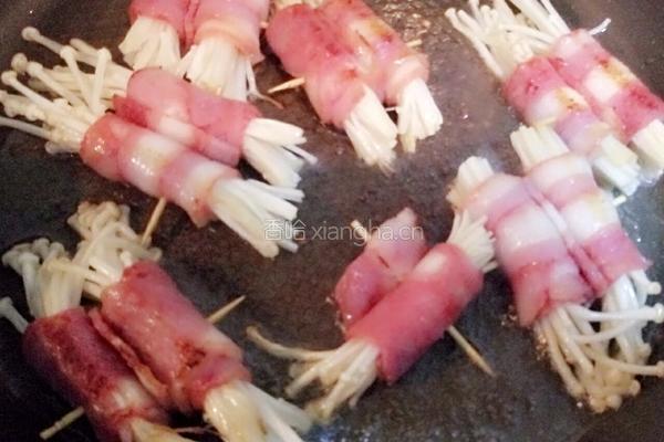 煎金针菇的做法图解4