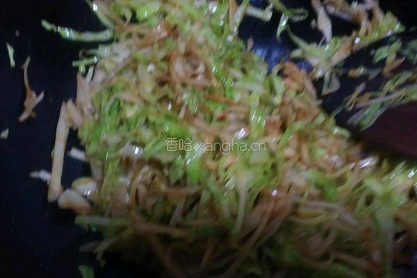 家常素炒饼丝的做法图解10