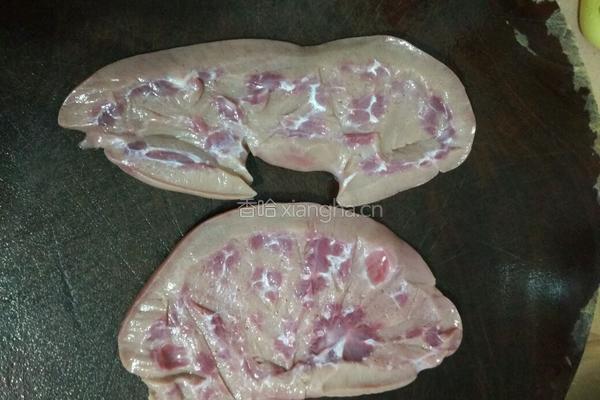 芹菜炒腰花的做法图解2