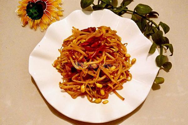 黄豆芽炒肉的做法图解6