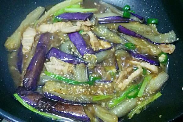 蚝油烧茄子的做法图解13