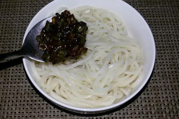 豆角炸酱面的做法图解8