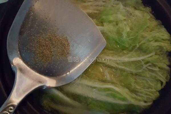 粉丝白菜煲的做法图解6