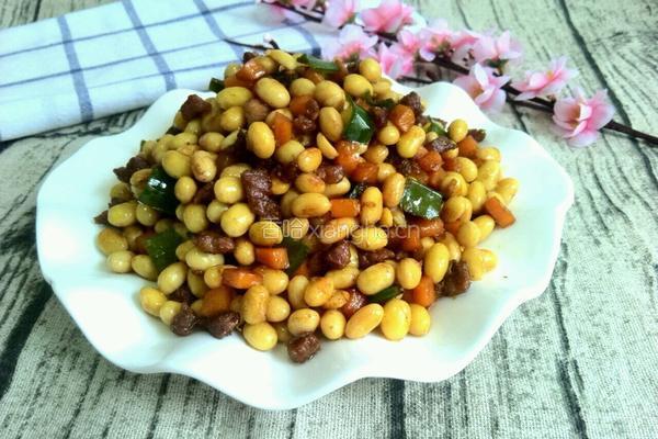 肉沫炒黄豆的做法图解12