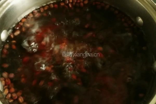 红豆稀饭的做法图解2
