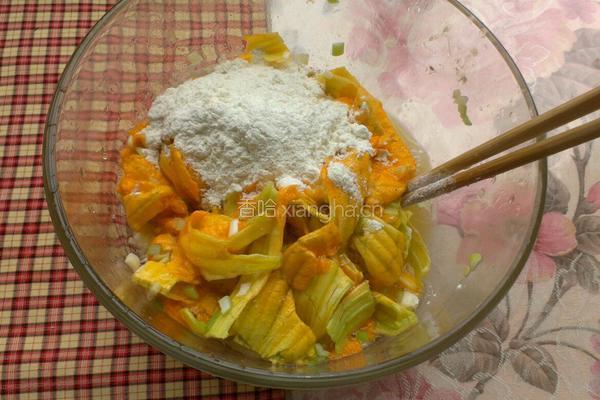 南瓜花饼的做法图解3