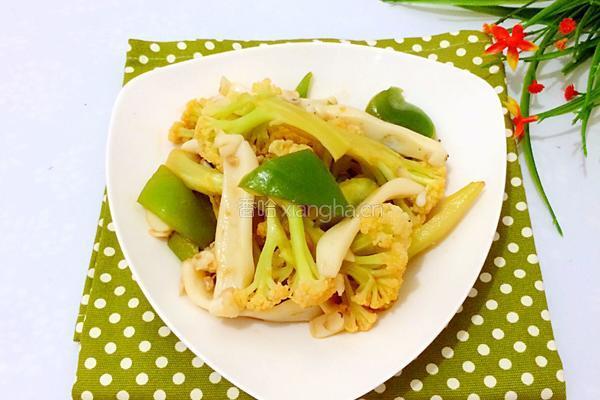 青椒炒菜花的做法图解10