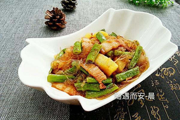 土豆豆角炖粉条的做法图解17