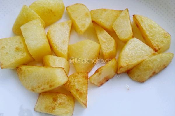 土豆豆角炖粉条的做法图解4