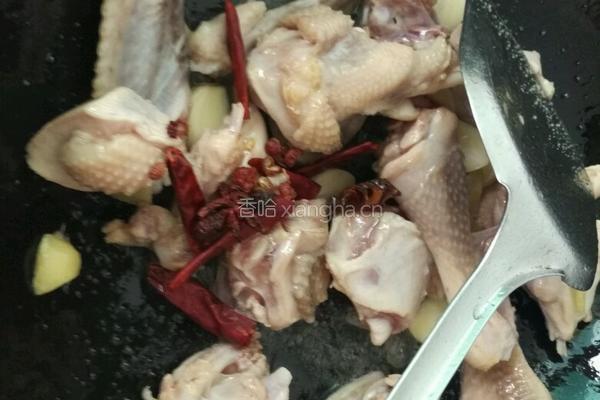 蘑菇烧鸡的做法图解4