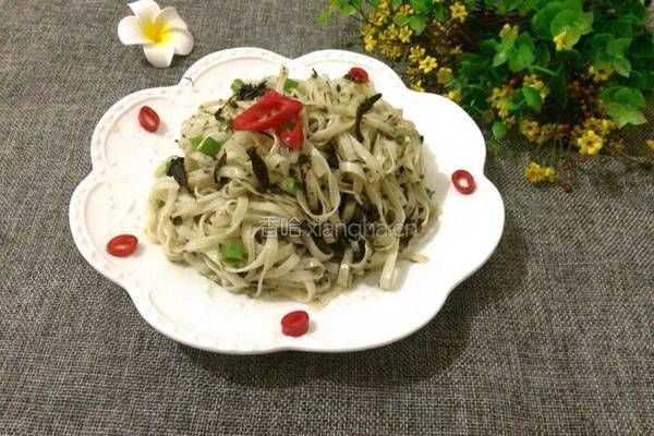 橄榄菜拌面的做法图解5