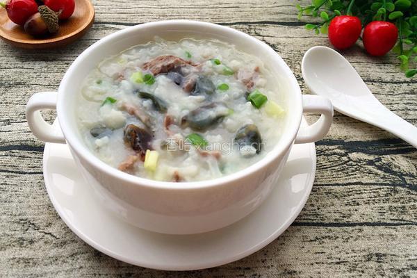 皮蛋牛肉粥