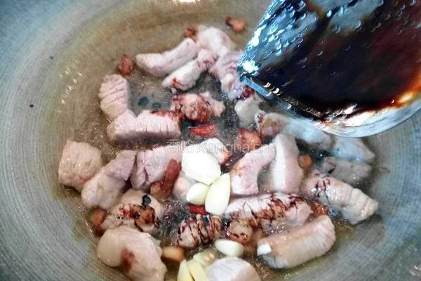 豇豆红烧肉的做法图解6
