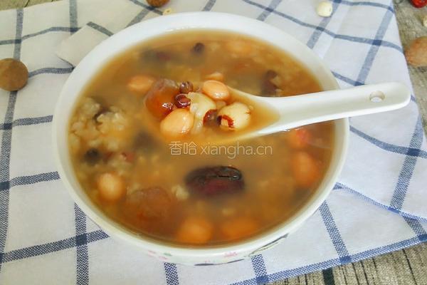 桂圆莲子八宝粥的做法图解7