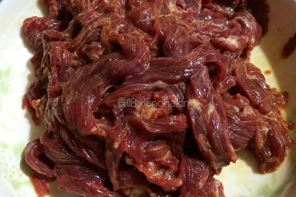 姜丝牛肉的做法图解3