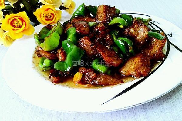 青椒五花肉的做法图解8