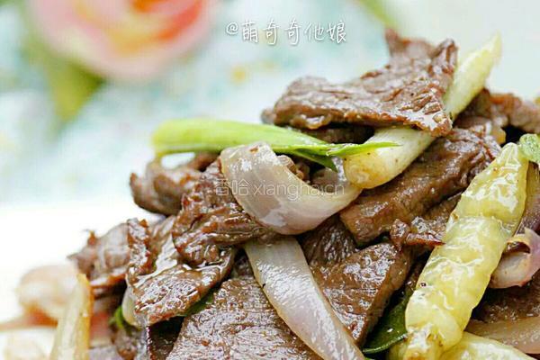 炒牛肉片的做法图解1