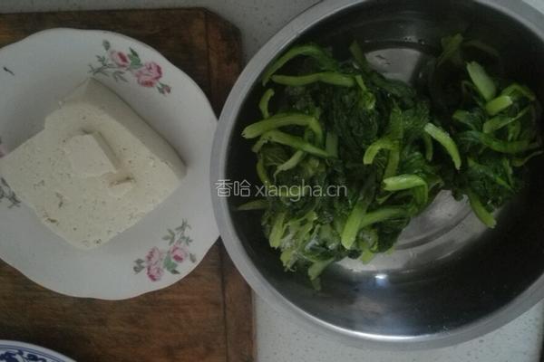 小白菜熬豆腐的做法图解1