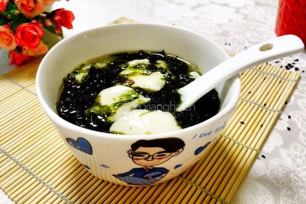 紫菜鱼丸汤的做法图解4