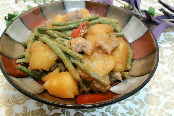 土豆豆角炖牛肉的做法图解9