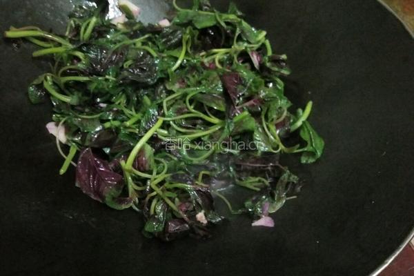 苋菜炒鸡蛋的做法图解6