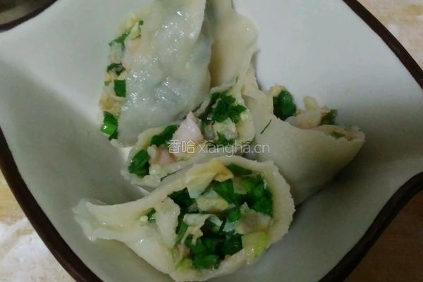 韭菜鸡蛋虾仁饺子的做法图解13
