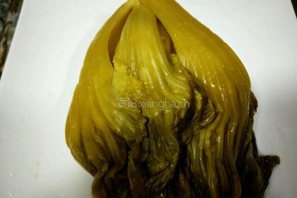 酸菜猪血汤的做法图解2