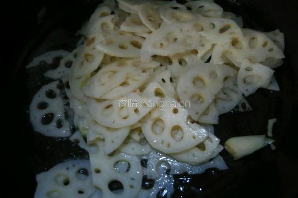 藕炒肉片的做法图解4