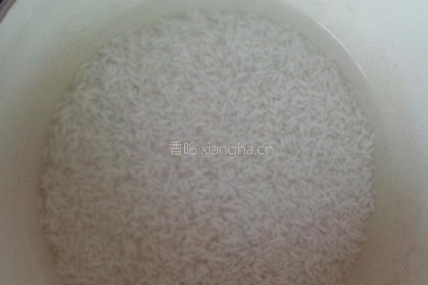 荷叶糯米蒸肉末的做法图解1