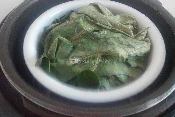 荷叶糯米蒸肉末的做法图解12