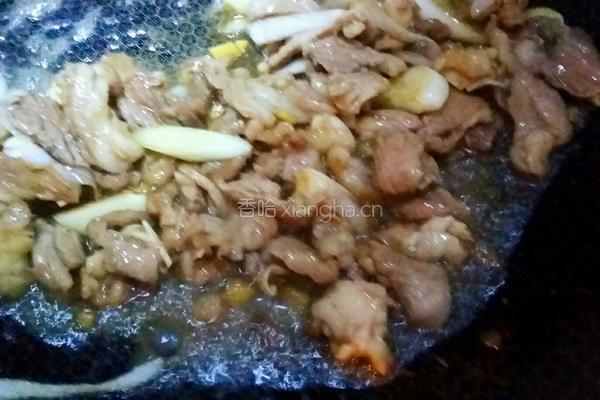 青椒炒羊肉的做法图解8