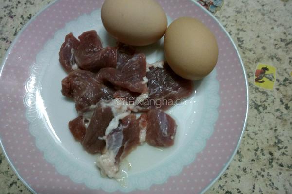 鸡蛋蒸肉饼的做法图解1
