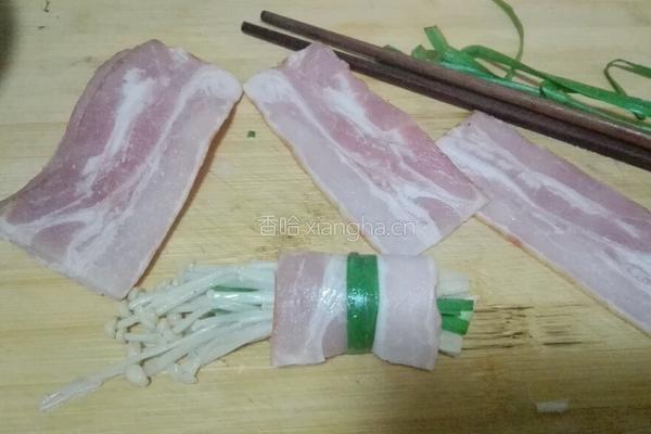 烤培根金针菇的做法图解6