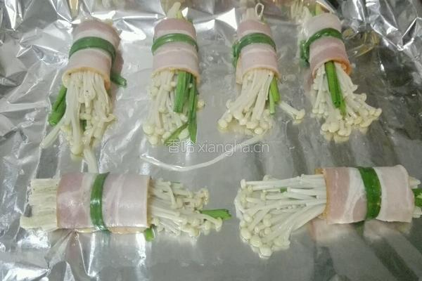 烤培根金针菇的做法图解9