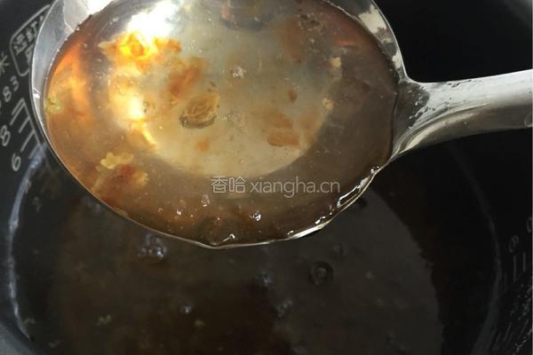 桂花葡萄干桃胶羹的做法图解7
