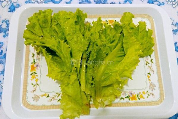 拌生菜的做法图解1