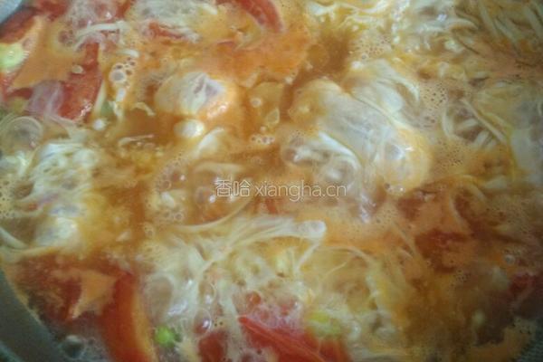 西红柿鸡蛋炝锅面的做法图解7